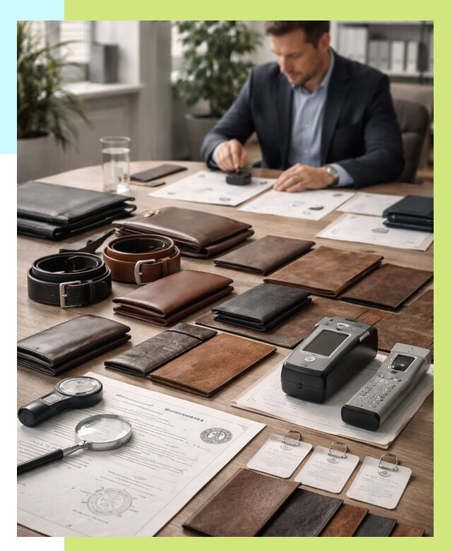 Сертификация кожаных изделий в Нововоронеже от 12144 р. | Алешин-Нвв