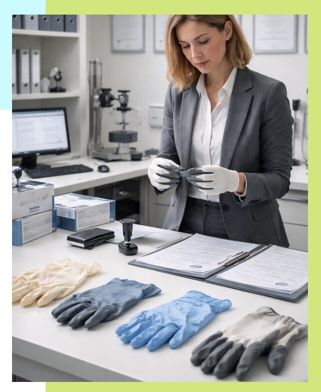 Сертификация перчаток в Нововоронеже от 8602 р. | Алешин-Нвв