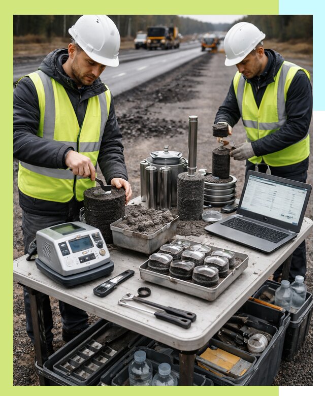 Сертификация асфальта: испытания и подтверждение в Нововоронеже