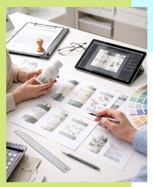 Профессиональная разработка дизайна и текста этикетки продукции в Нововоронеже