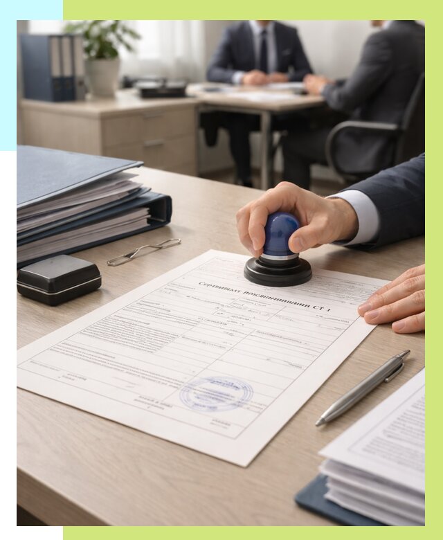 Сертификат происхождения СТ 1 в Нововоронеже от 4554 р. | Алешин-Нвв