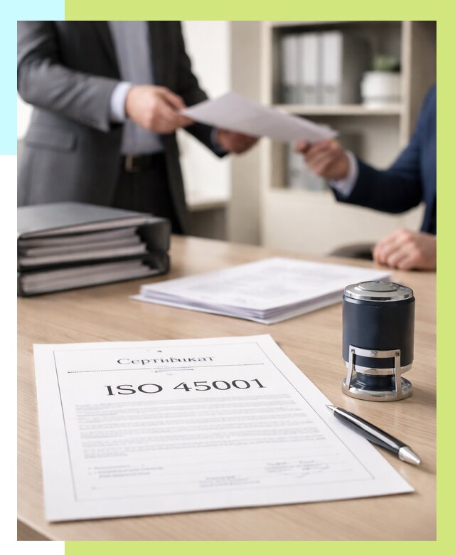 Сертификат ISO 45001 в Нововоронеже под ключ от 45540 р. | Алешин-Нвв